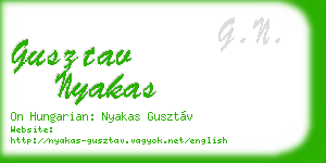 gusztav nyakas business card